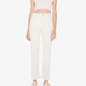 MOTHER The Tripper High Rise Ankle Jeans in Cream Puff Size 25